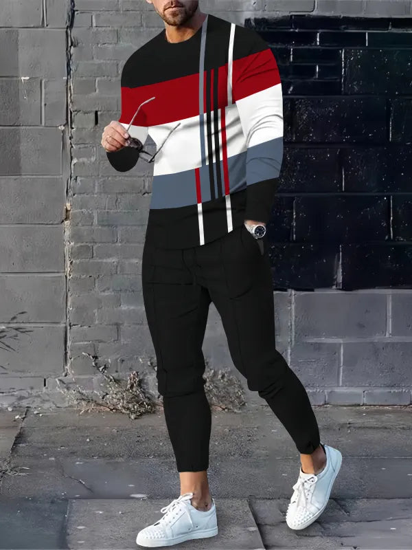 Long Sleeve Casual Two-piece Set - DUVAL