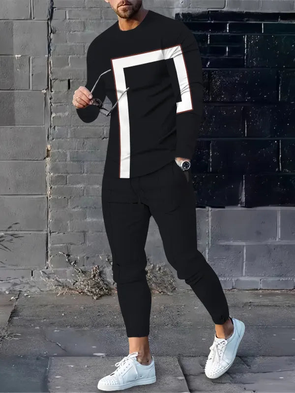 Long Sleeve Casual Two-piece Set - DUVAL