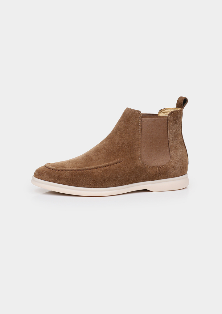 Light Brown Suede Chelsea Boot