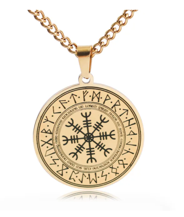 Golden Medieval Luxury Necklace Pendant