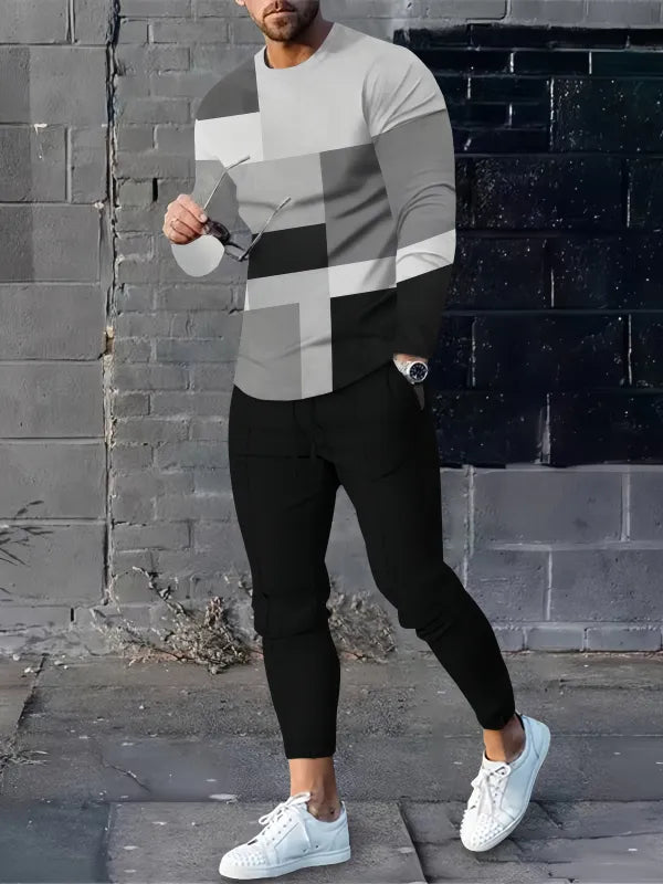 Long Sleeve Casual Two-piece Set - DUVAL