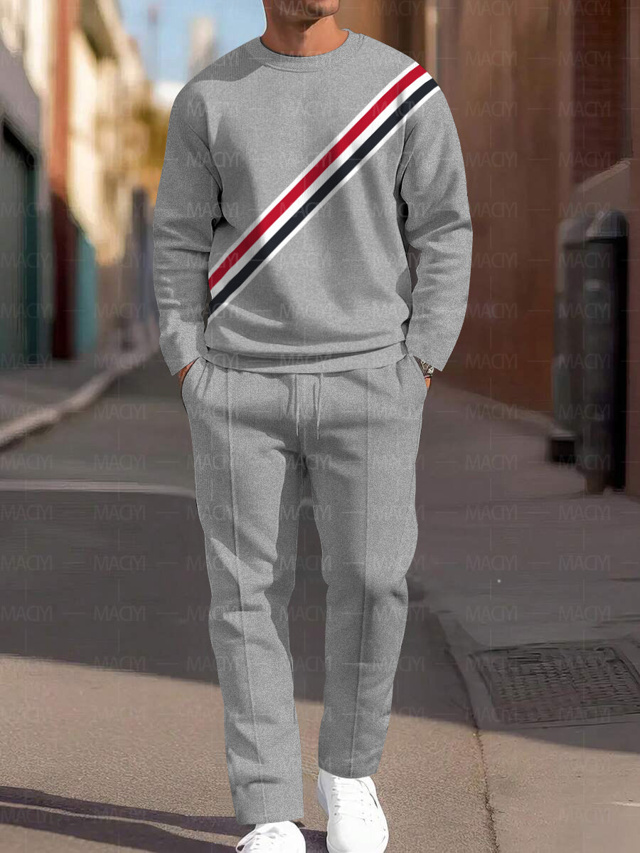 Long Sleeve Casual Two-piece Set - DUVAL