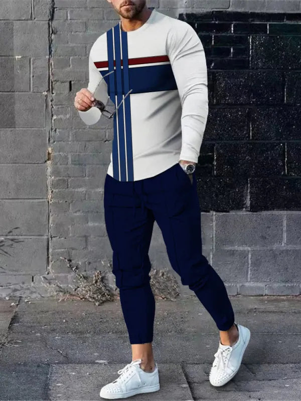 Long Sleeve Casual Two-piece Set - DUVAL
