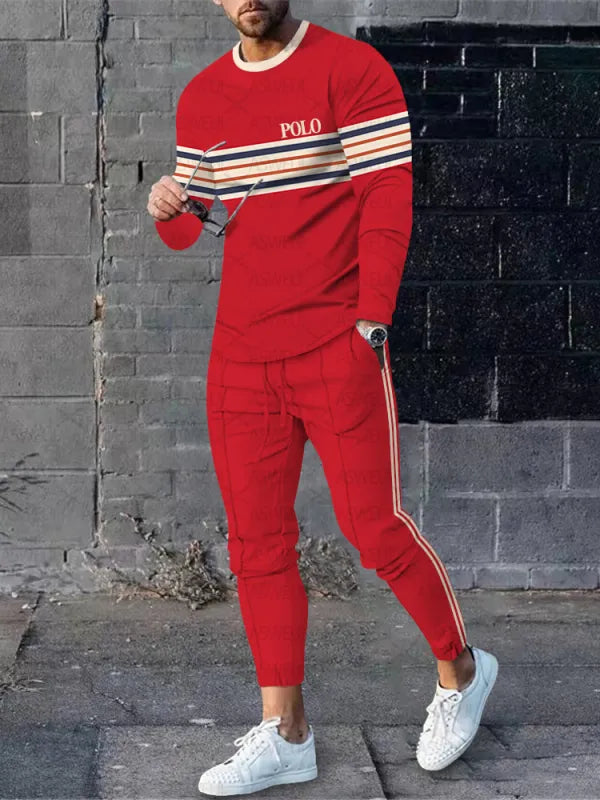 Long Sleeve Casual Two-piece Set - DUVAL