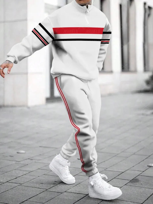 Long Sleeve Zipper Two-piece Set