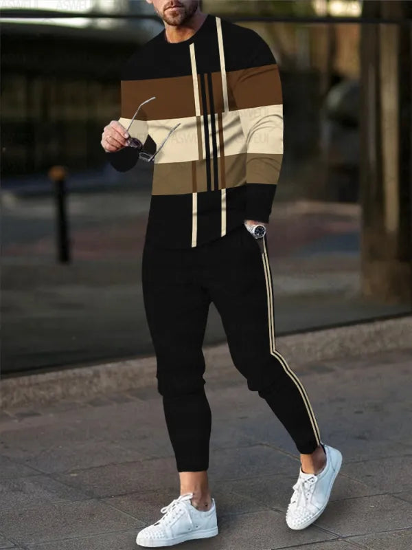 Long Sleeve Casual Two-piece Set - DUVAL