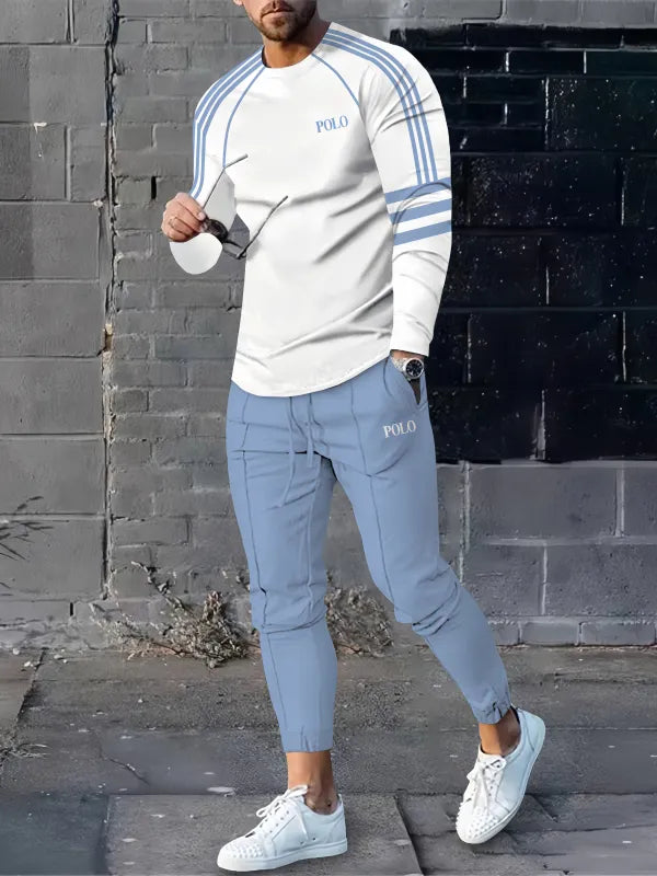 Long Sleeve Casual Two-piece Set - DUVAL