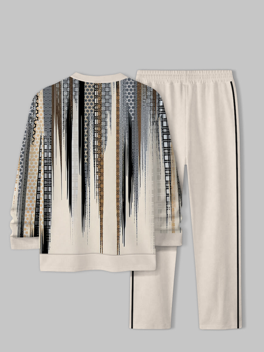 Long Sleeve Casual Two-piece Set - DUVAL