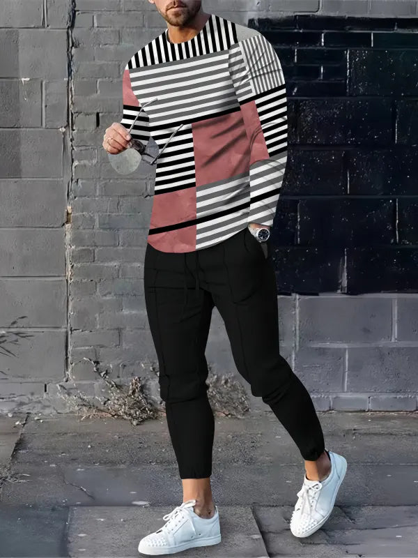 Long Sleeve Casual Two-piece Set - DUVAL