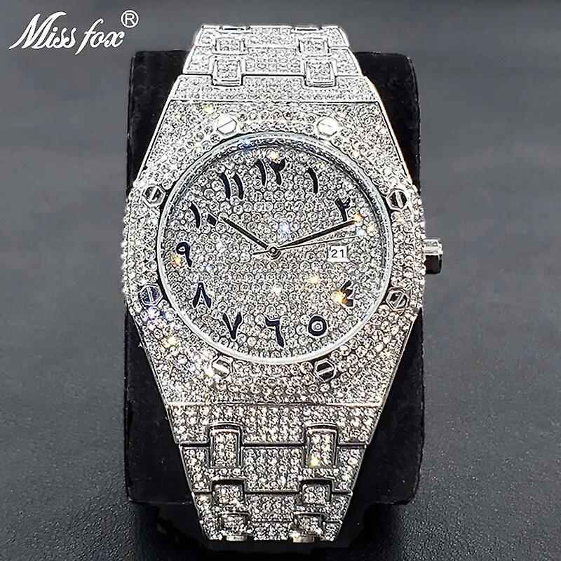 Iced Out Luxury Arabi Watch