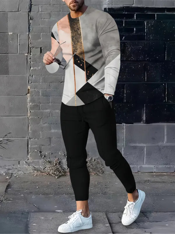 Long Sleeve Casual Two-piece Set - DUVAL