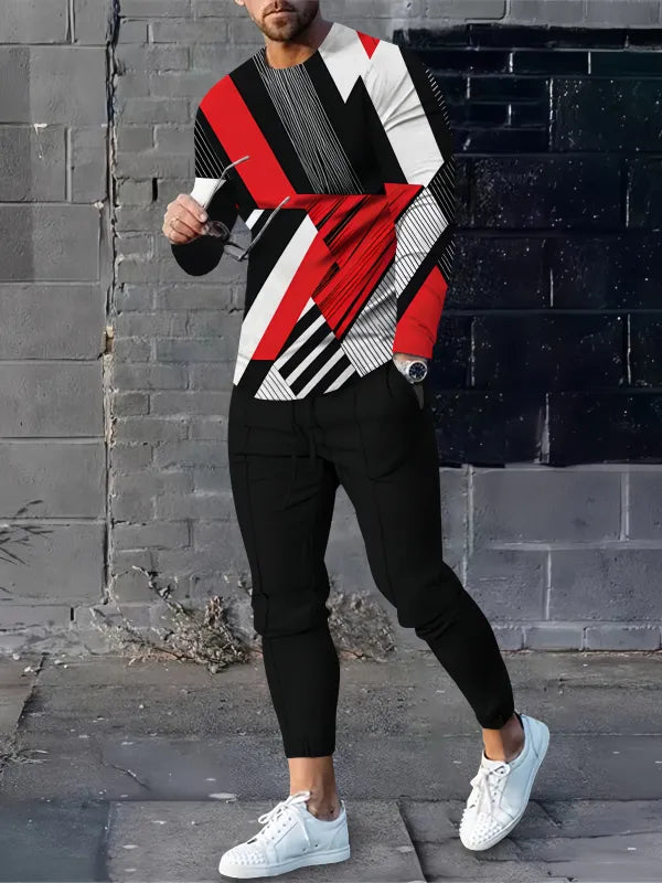 Long Sleeve Casual Two-piece Set - DUVAL