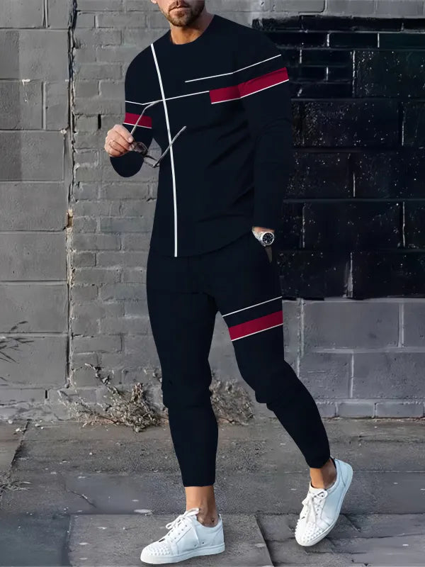 Long Sleeve Casual Two-piece Set - DUVAL