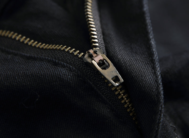 Cotton Ripped Straight Leg Jeans - DUVAL