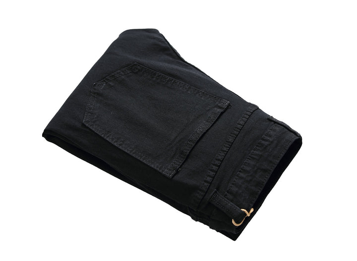 Cotton Ripped Straight Leg Jeans - DUVAL