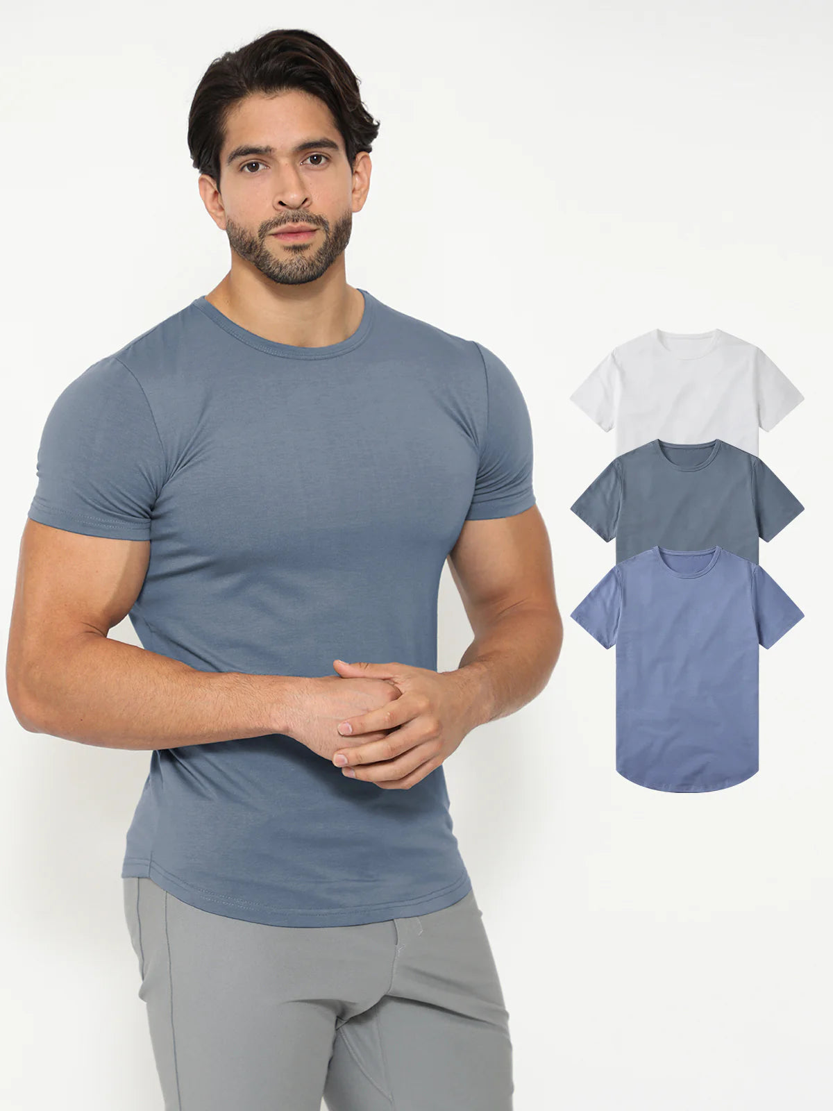 3-Pack All Day Elite Curve-Hem Tee