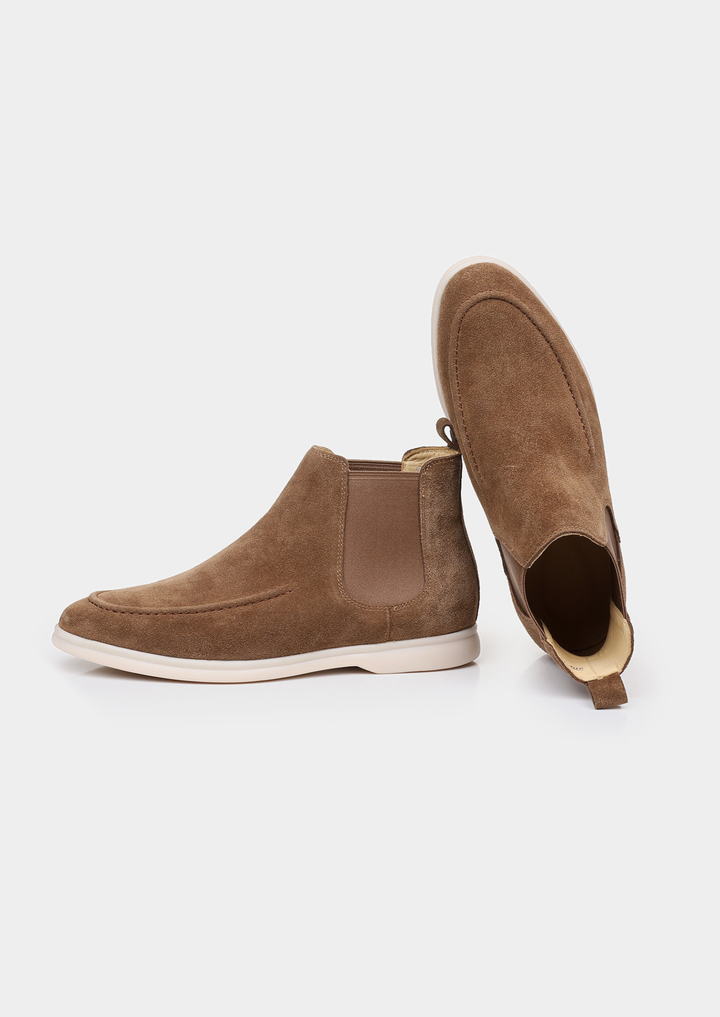 Light Brown Suede Chelsea Boot