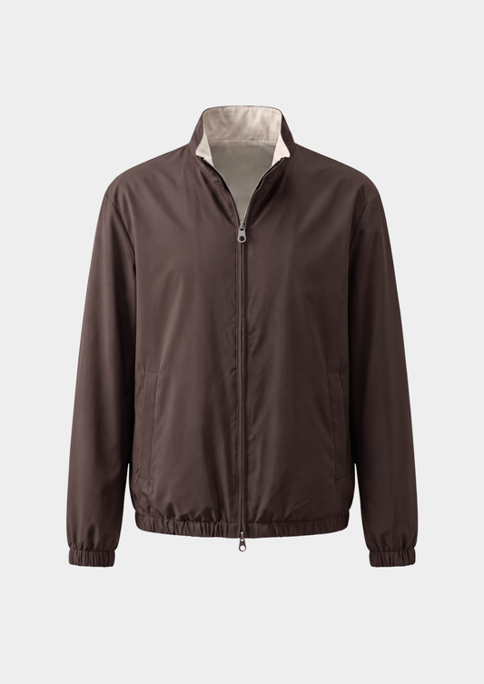 Coffee Technical Windbreaker Jacket