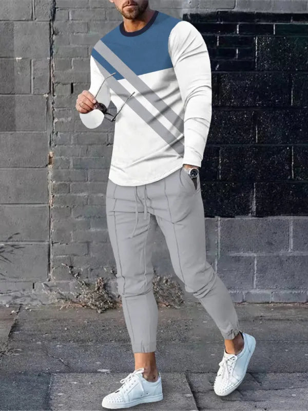 Long Sleeve Casual Two-piece Set - DUVAL