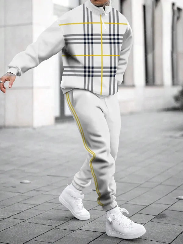 Long Sleeve Zipper Two-piece Set - DUVAL