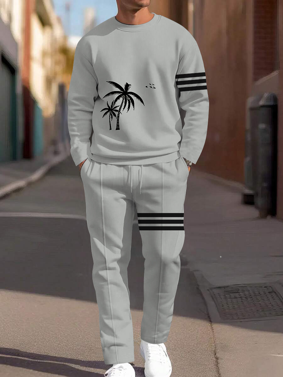 Long Sleeve Casual Two-piece Set - DUVAL