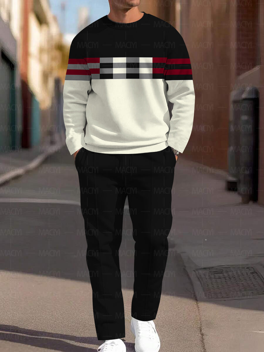 Long Sleeve Casual Two-piece Set - DUVAL