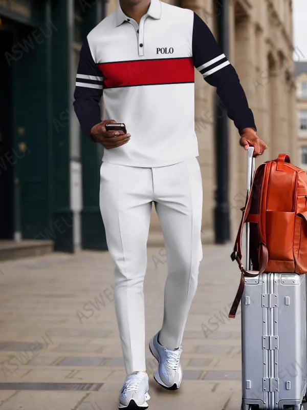 Long Sleeve Zipper Two-piece Set - DUVAL