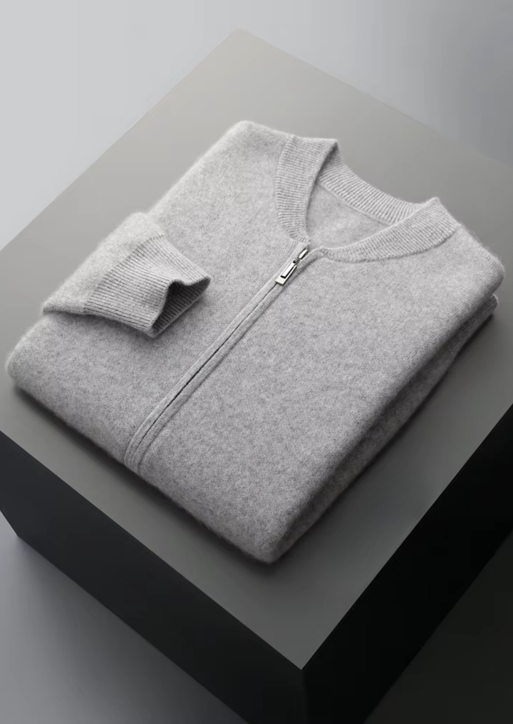 Pure Extra-Fine Merino Wool V-Neck Cardigan