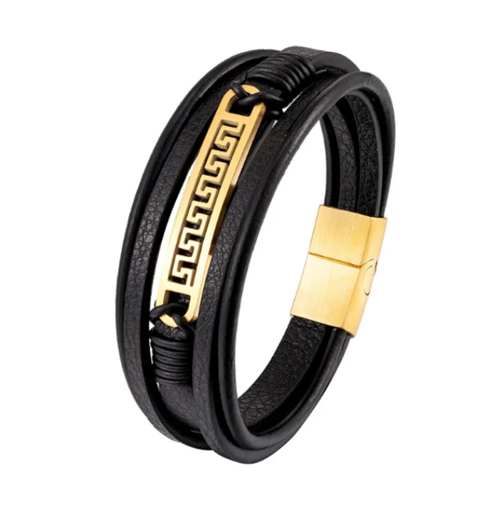 Designer Leather Bracelet Set