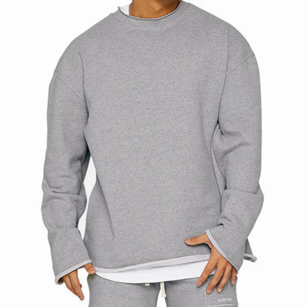 Round Neck Loose Fit Casual Sweatshirt 16815807Z