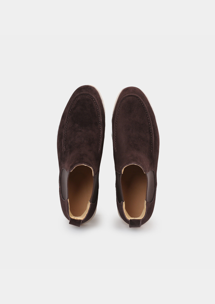 Coffee Suede Chelsea Boot