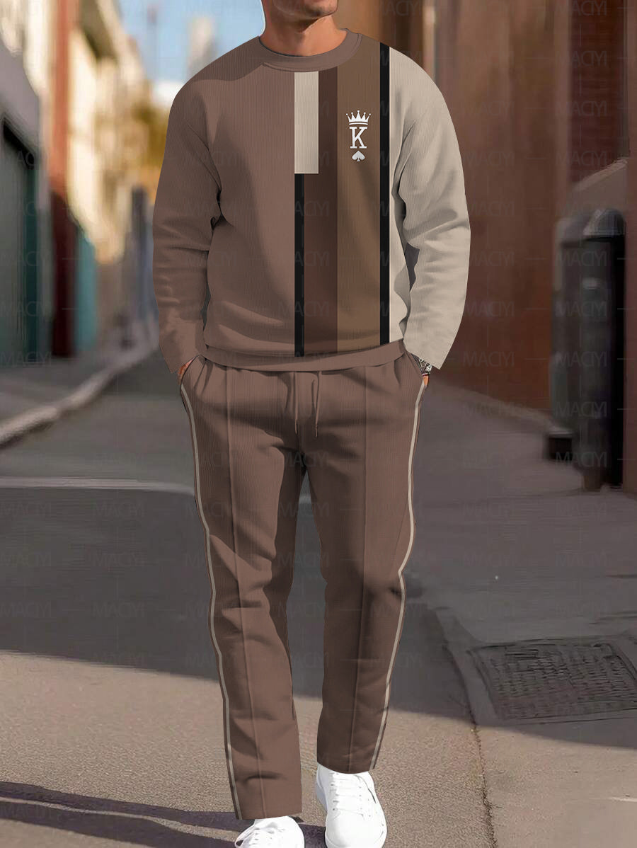 Long Sleeve Casual Two-piece Set - DUVAL