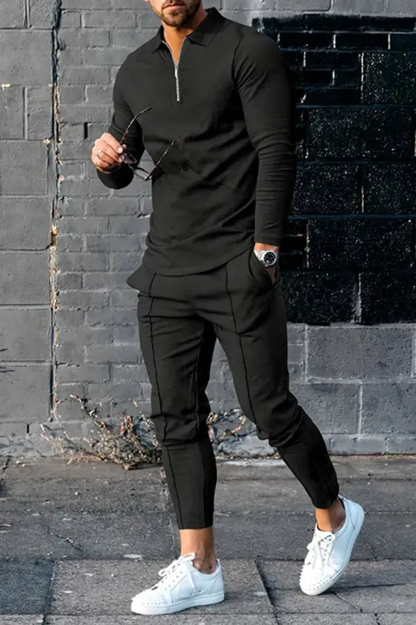 Long Sleeve Casual Two-piece Set - DUVAL