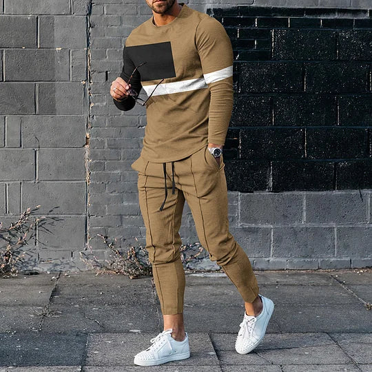 Long Sleeve Casual Two-piece Set - DUVAL