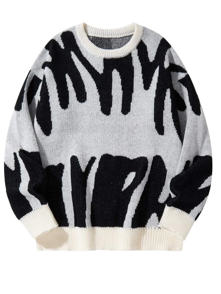 EMRG Men Graphic Pattern Sweater