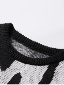 EMRG  Graphic Pattern Sweater - DUVAL