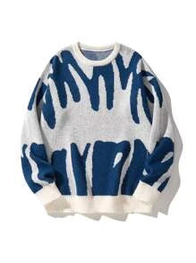 EMRG  Graphic Pattern Sweater - DUVAL