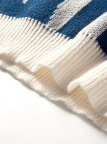 EMRG  Graphic Pattern Sweater - DUVAL