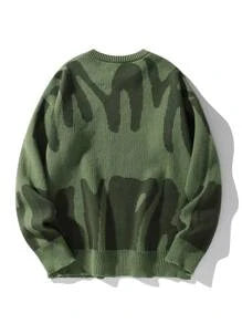 EMRG  Graphic Pattern Sweater - DUVAL