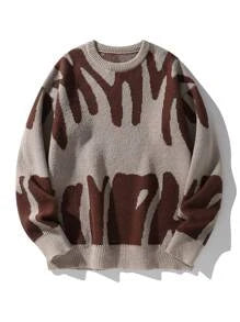 EMRG  Graphic Pattern Sweater - DUVAL