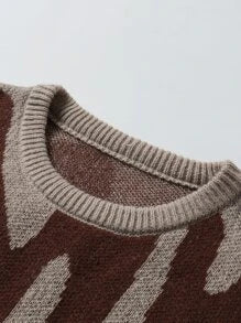EMRG  Graphic Pattern Sweater - DUVAL