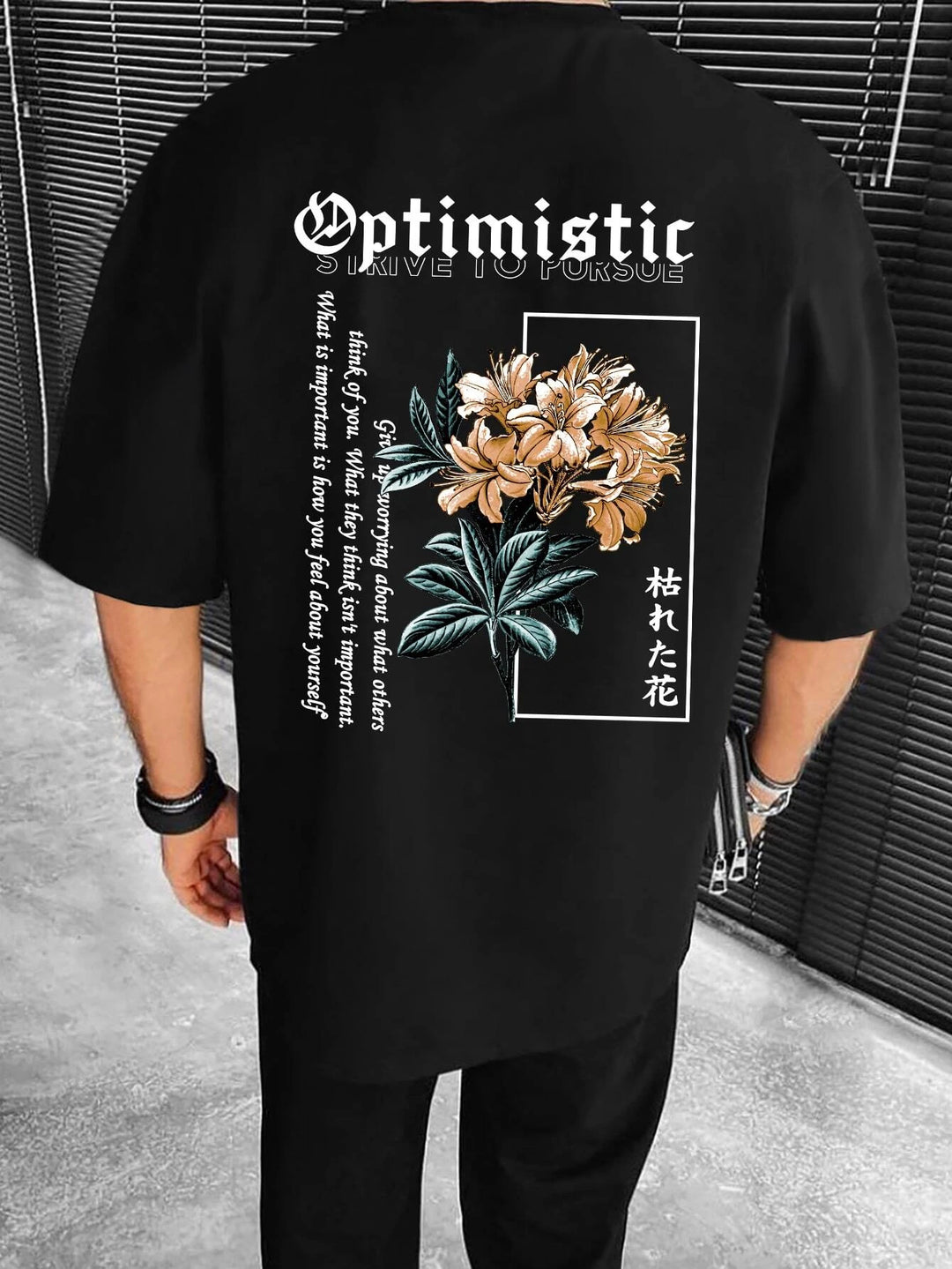 LEGND  Floral & Slogan Graphic Tee - DUVAL