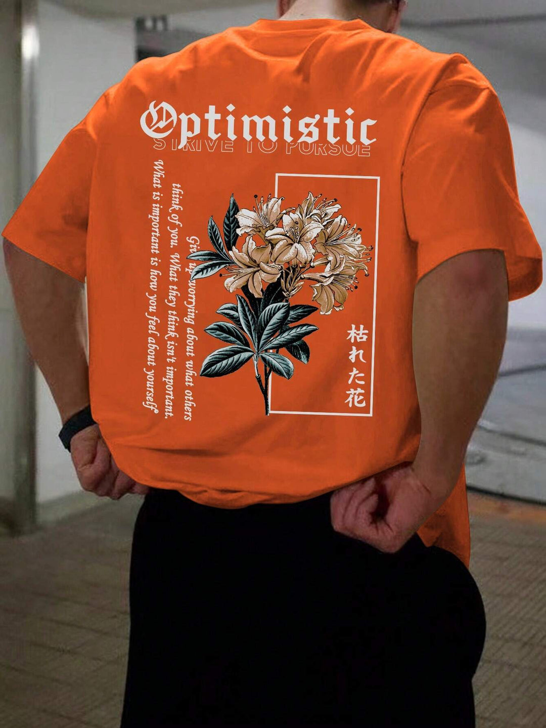 LEGND  Floral &amp; Slogan Graphic Tee - DUVAL