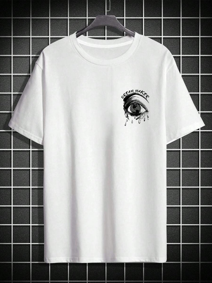 EMRG  Eye &amp; Letter Graphic Drop Shoulder Tee - DUVAL