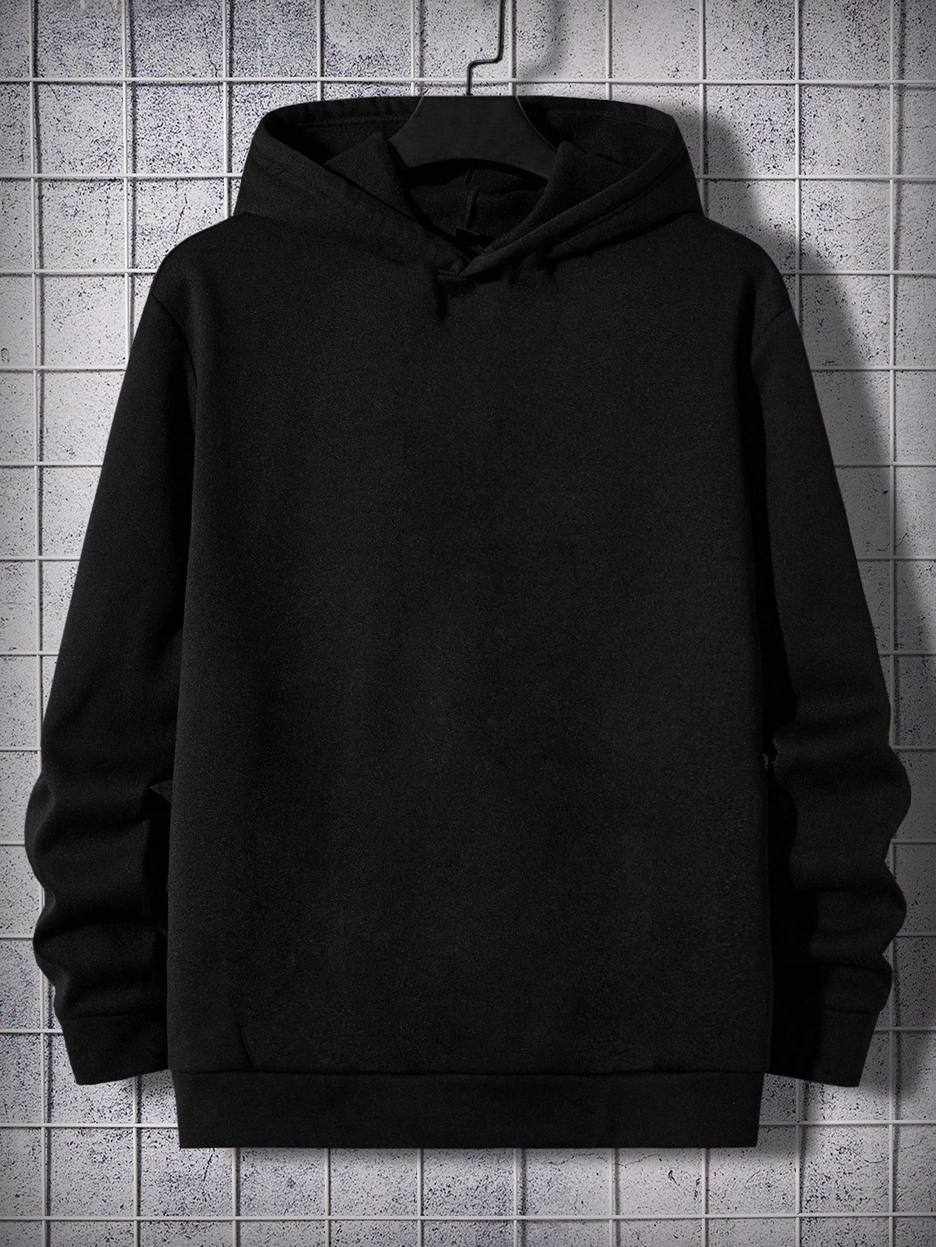 Men Slogan Graphic Hoodie