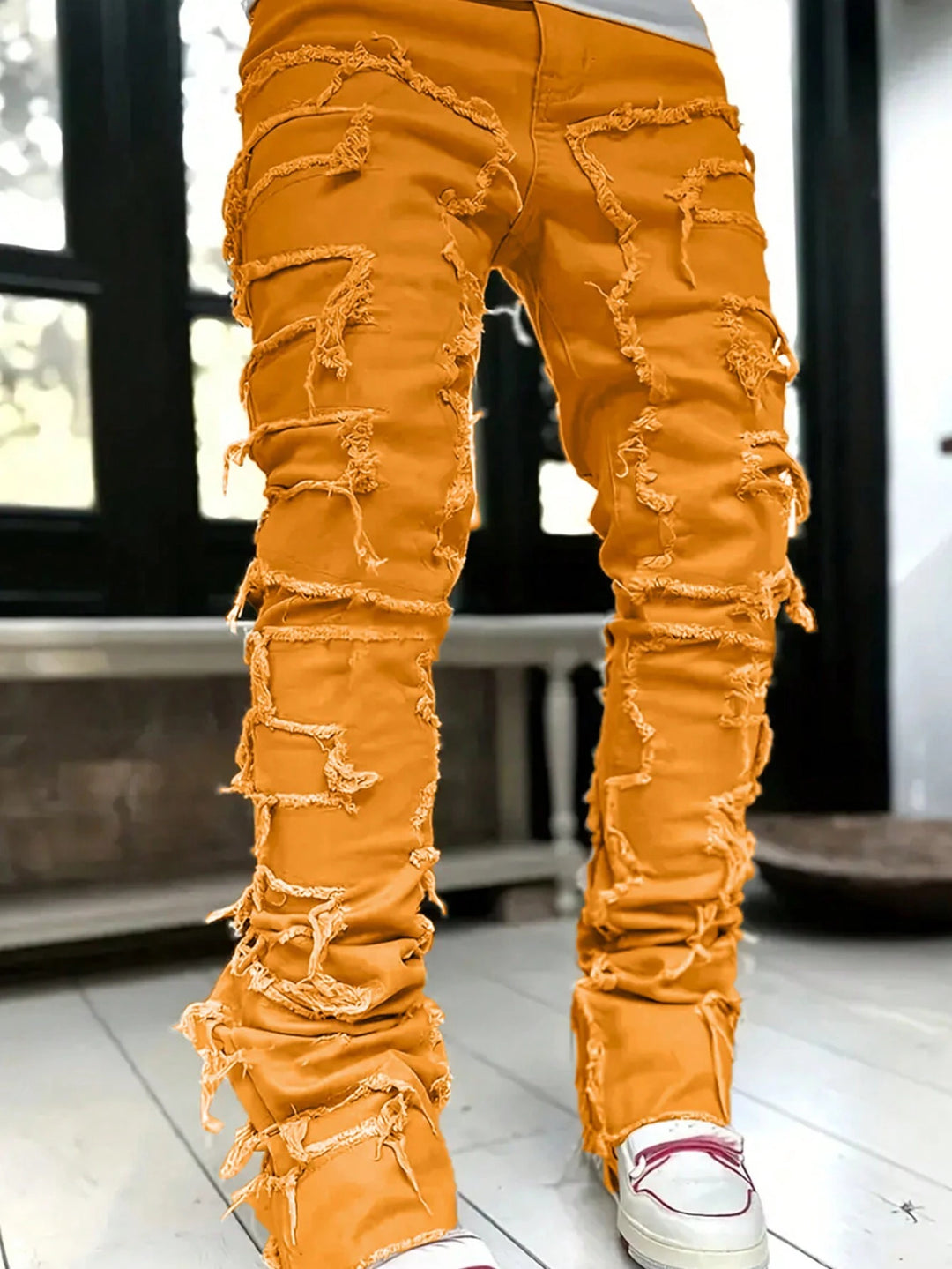 Ripped Frayed Jeans - DUVAL