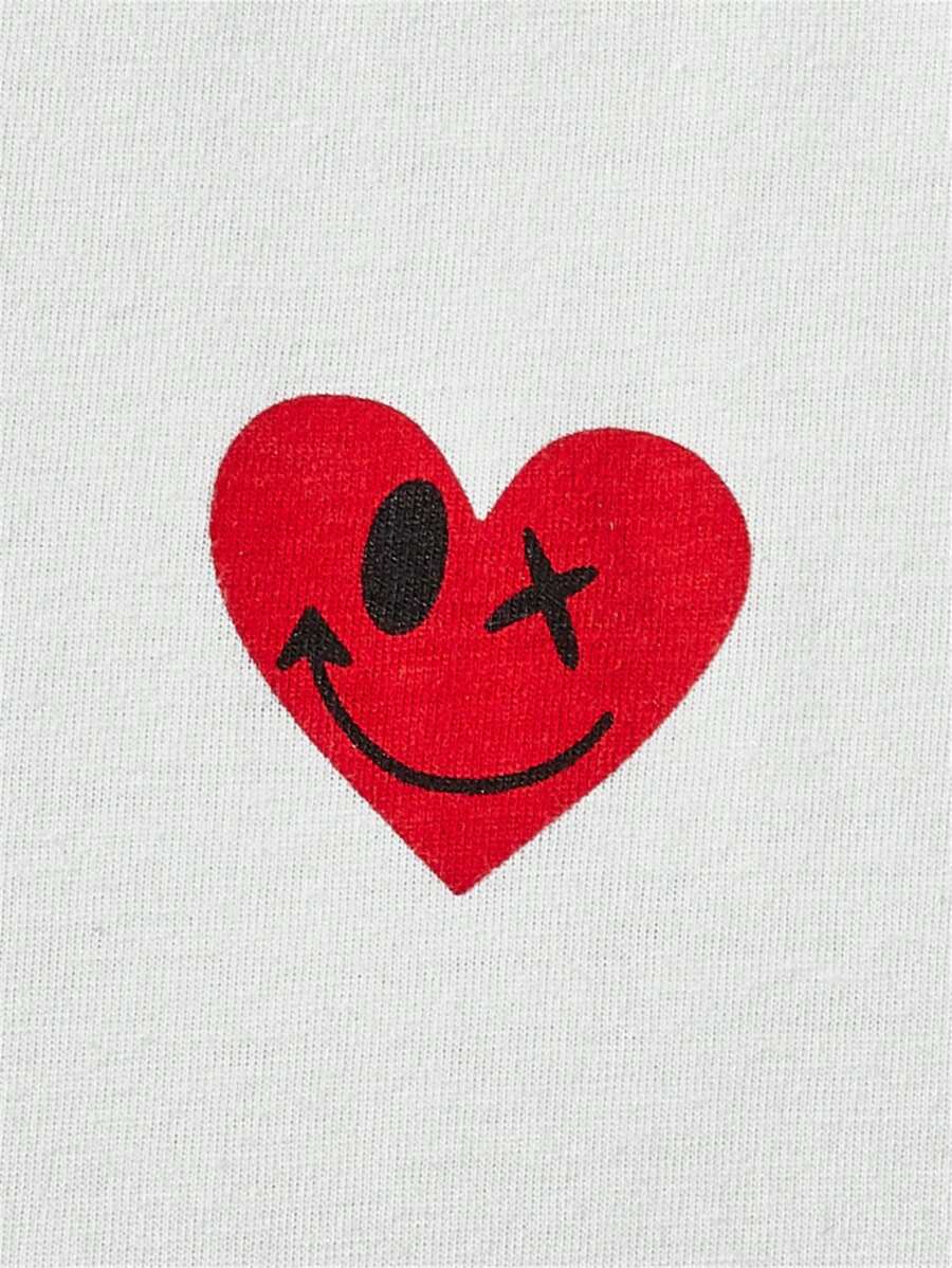 Hypemode  Casual Heart Printed T-shirt