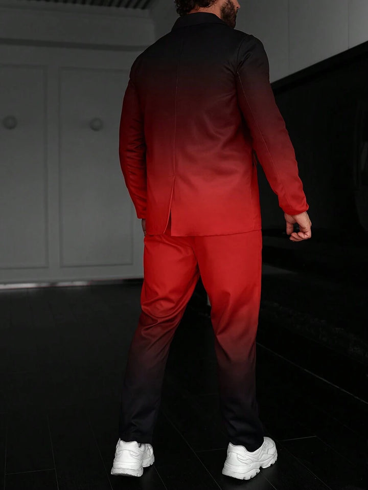 Homme  Gradient Color Suit Set - DUVAL