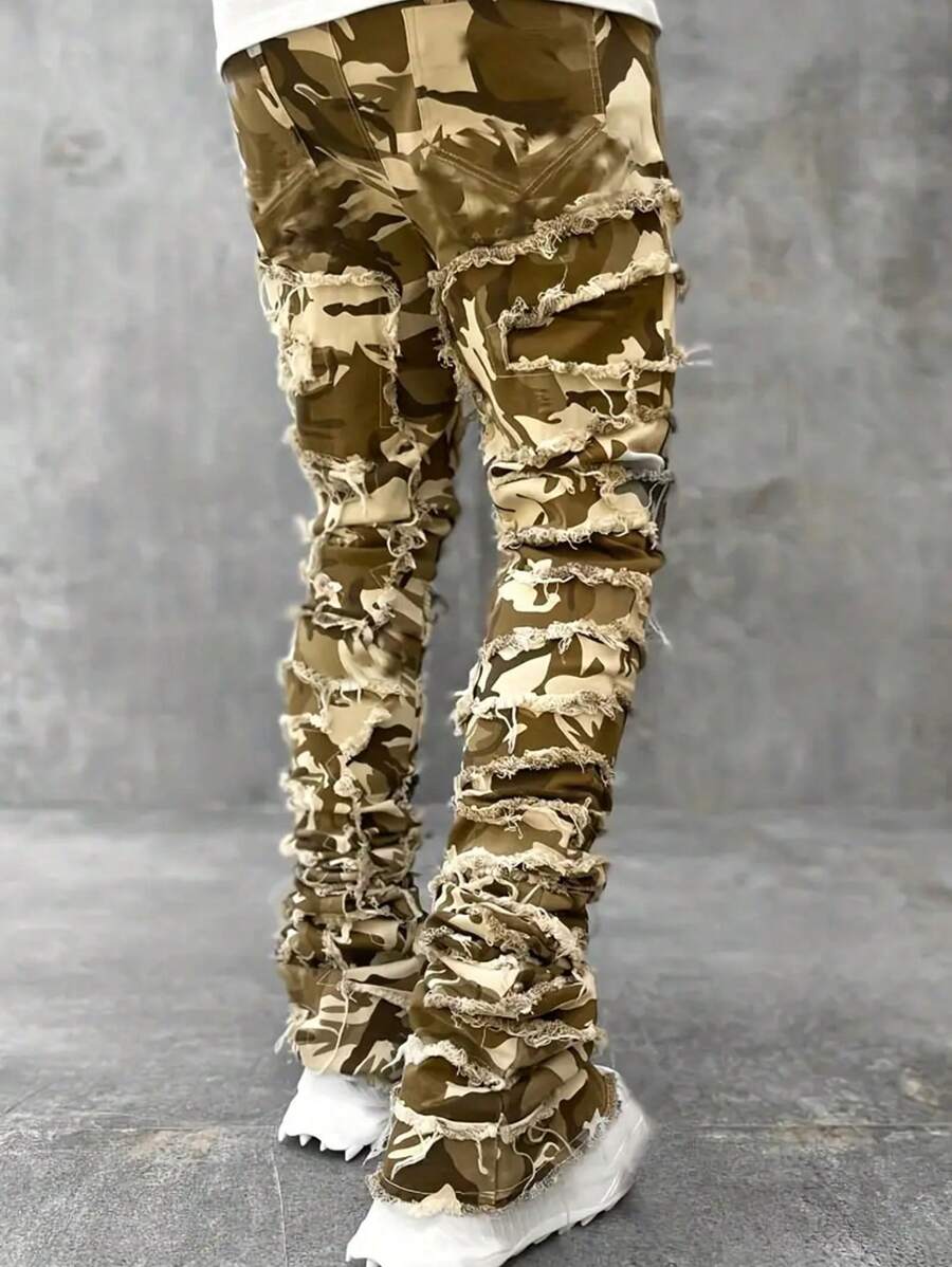 Ripped Frayed Jeans - DUVAL