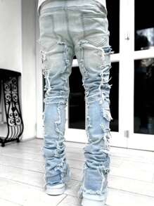 Ripped Frayed Jeans - DUVAL